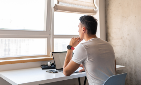 Person thinking about personal choices